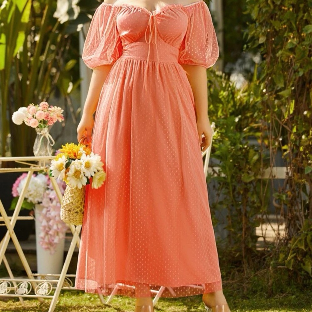 Coral Maxi Dress